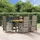 vidaXL Garten-Essgruppe 7-tlg. Grau