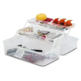 Rayher Aufbewahrungsbox 31 x 17 x 15 cm 3-tlg. transparent