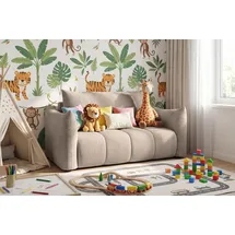 WFL GROUP Schlafsofa Lilo 120 x 86 x 101 cm Cordstoff beige
