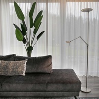 Steinhauer Stehleuchte Lampe Beistellleuchte Wohnzimmerlampe höhnverstellbar Pushdimmer LED