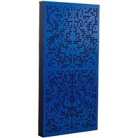 Bluetone Acoustics Binary AbFuser | Akustikpaneele Wand | Schallabsorber und Akustik diffusor | Hybrid Akustikplatte (100x50x10cm, Blau)