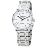 EICHMÜLLER Herrenuhr Weiss Metallband 38 mm