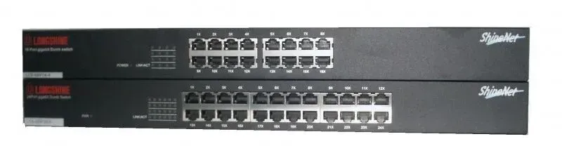 Longshine LCS-GS9116-A Netzwerk-Switch Unmanaged L2 Gigabit Ethernet (10/100/1000) 1U Schwarz