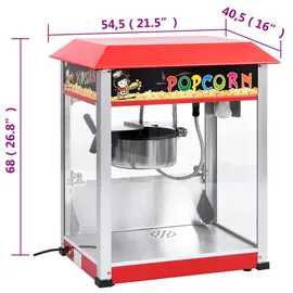 vidaXL Popcornmaschine mit Teflon-Kochtopf 1400 W