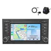 Awesafe 4+64GB Autoradio für Audi A4 S4 RS4 B6 B7 SEAT Exeo mit Wireless Carplay Android Auto 7 Zoll HD Touchscreen GPS Navigation