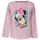 Disney Langarmshirt Disney Minnie Mouse in Rosa | Gr.: 98
