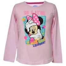 Disney Langarmshirt Disney Minnie Mouse in Rosa | Gr.: 98