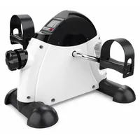 Wisam® Mini Heimtrainer LCD Arm Bein Trainer Pedalgerät weiß