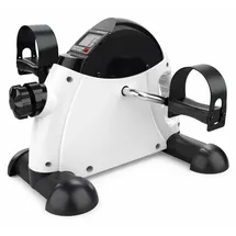 Wisam® Mini Heimtrainer LCD Arm Bein Trainer Pedalgerät weiß