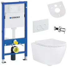 Belvit Hänge WC mit WC-Sitz Weiß