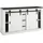 Home Affaire Sideboard HOME AFFAIRE "SHERWOOD", weiß (pinie weiß dekor), B:161cm H:91cm T:43cm, Sideboards, Sideboard, Holz Dekor, mit Scheunentorbeschlag und Apothekergriffen, Breite 161cm