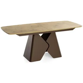 WFL GROUP Vanta 180 x 76 x 90 cm ausziehbar Eiche braun