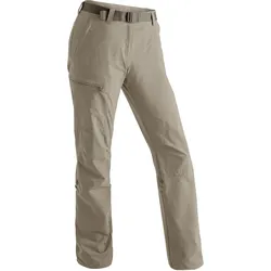 Funktionshose MAIER SPORTS "Lulaka", Damen, Gr. 76, Langgrößen, beige, 90% Polyamid, 10% Elasthan, Hosen, Damen Wanderhose, atmungsaktive Outdoor-Hose mit Roll up Funktion