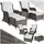 Tectake Benissa Set 5-tlg. grau