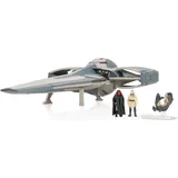 Jazwares Star Wars Micro Galaxy Squadron Sith Infiltrator - 25 cm Fahrzeug mit 3 cm Speeder und 2,5 cm Figuren