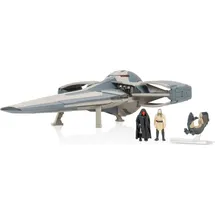 Jazwares Star Wars Micro Galaxy Squadron Sith Infiltrator - 25 cm Fahrzeug mit 3 cm Speeder und 2,5 cm Figuren