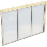 SKANHOLZ Seitenwand m. Polycarbonat, Wandanbau