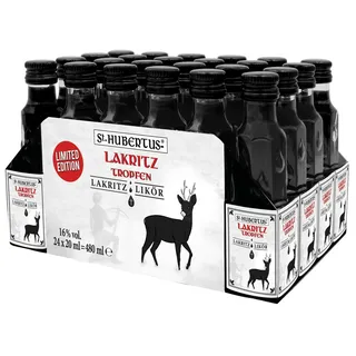 hubertus kräuterspezialitäten Lakritz Likör 16% Vol. 0,02 l