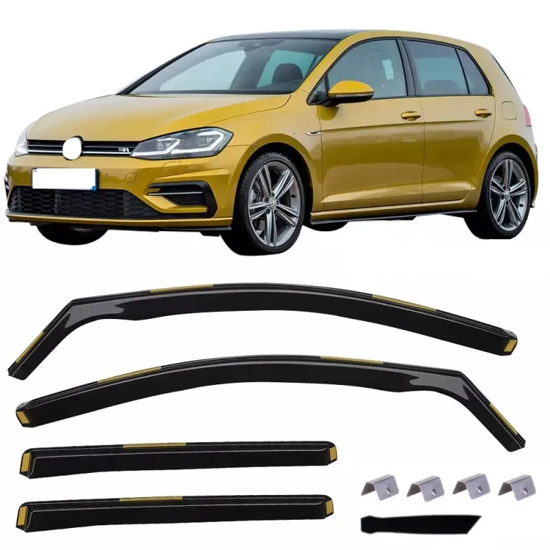 Satz mit 4 Windabweisern für VW Golf 7 (5‐Türer) 2012–2019