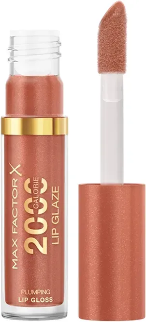 Max Factor 2000 Calorie Lipgloss, farbiger Hochglanz-Lipgloss mit Volumeneffekt, Nährstoffkomplex mit Hyaluron und Squalan, vegan, Farbe 170 Nectar Punch, 4,4 ml