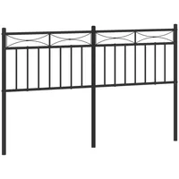 VidaXL Kopfteil Metall Schwarz 140 cm