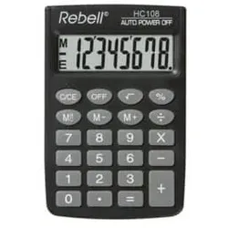 REBELL Taschenrechner schwarz RE-HC108BX