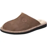 Rohde Herren Pantoffel Hausschuh Doubleface Lammfell Sondrio 7126, Größe:46 EU, Farbe:Braun - Braun - 46