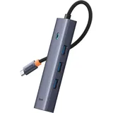 Baseus Multihub 6 in1 UltraJoy 6-Port ( USB-C to 1xHDMI4K@30Hz + 3xUSB 3.0 und 1 x PD +RJ45) Grau
