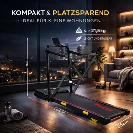 funlife F4 Laufband klappbar Rot