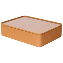 HAN Aufbewahrungsbox Allison 26 x 19,5 x 6,8 cm 1-tlg. caramel brown