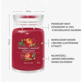 Yankee Candle Red Apple Wreath Duftkerze 567 g rot