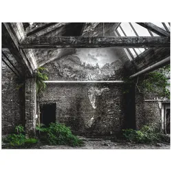 Artland Wandbild »Lost Place - alte Fabrik«, Architektonische Elemente, (1 St.), als Alubild, Outdoorbild, Poster in verschied. Größen Artland Farbe Bild(er): schwarz