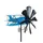 DanDiBo Ambiente Gartenstecker Flugzeug XL 160 cm Blau