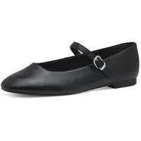 TAMARIS Riemchenballerina, Blockabsatz, Businessschuh, Flats in veganer Verarbeitung, Gr.