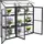 Gegaden Frühbeet Aluminium Grau Blankglas 0 mm 0,99 m2