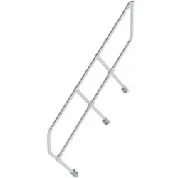 MUNK zweiter Handlauf Aluminium-Treppe 45° 6 Stufen