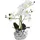 OTTO home Orchidee 13 x 6,5 x 38 cm Weiß/Silberfarben