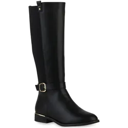 Damen Reiterstiefel in Schwarz