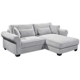 ed exciting design Ecksofa Angelina mit Bettkasten, mit Schlaffunktion in der farbe-stoff- jetzt online beikaufen - grau