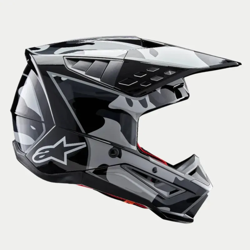 Alpinestars S-M5 Rover 2 Helm Ece 22.06 Schwarz/Silber L