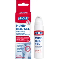 SOS Mund-Heil-Gel 15 ml - Linderung von Schmerzen durch Aphten auf Zunge, Mundschleimhaut & Lippen - auch bei kleineren Wunden durch Zahnspangen - beschleunigt den Heilungsprozess
