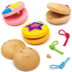 Holz Castanet Bastelsets (pro Set 3) Basteln mit Holz