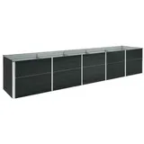 vidaXL Garten-Hochbeet verzinkter Stahl rechteckig 120 x 80 x 45 cm
