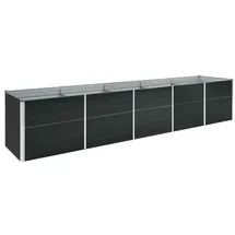 vidaXL Garten-Hochbeet verzinkter Stahl rechteckig 120 x 80 x 45 cm