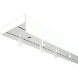 SN DECO GROUP Vorhangschiene SH mit Blende" Gr. 8, weiß L:400cm T:7,7cm, Kunststoff, Gardinenstangen, Gardinenschiene