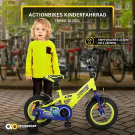 ACTIONBIKES MOTORS Turbo 12 Zoll RH 30 cm gelb/blau