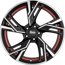 mam wheels RS5 6,5 x 16 4 x 108 ET20 Rot/Schwarz Poliert