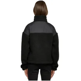 URBAN CLASSICS Ladies Sherpa Mix Jacket black S
