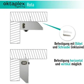 Oktaplex lighting Oktaplex Unterbauleuchte Küche LED Alu 15W 230 V neutralweiß 4000K 90cm