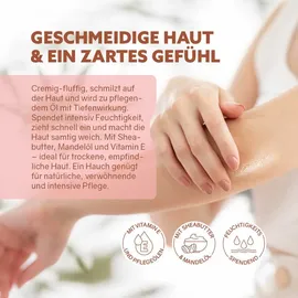 Puremetics Bodywhip Körperbutter Mandelmilch Creme 150 g
